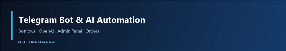 Telegram Bot Разработка и автоматизация ИИ