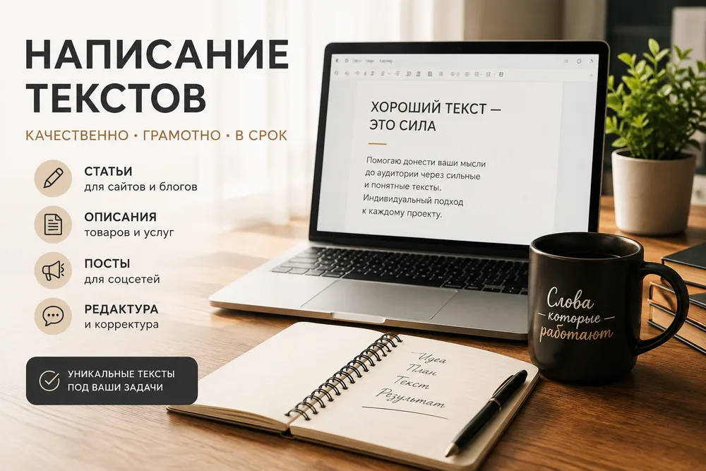 Написание любых текстов
