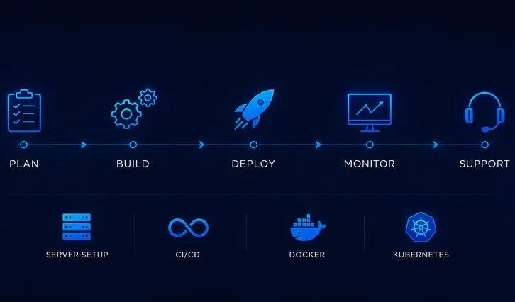 DevOps Services — настройка серверов, CI/CD, Docker, Kubernetes и поддержка