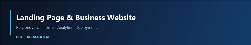 Landing Page и развитие бизнес-сайта