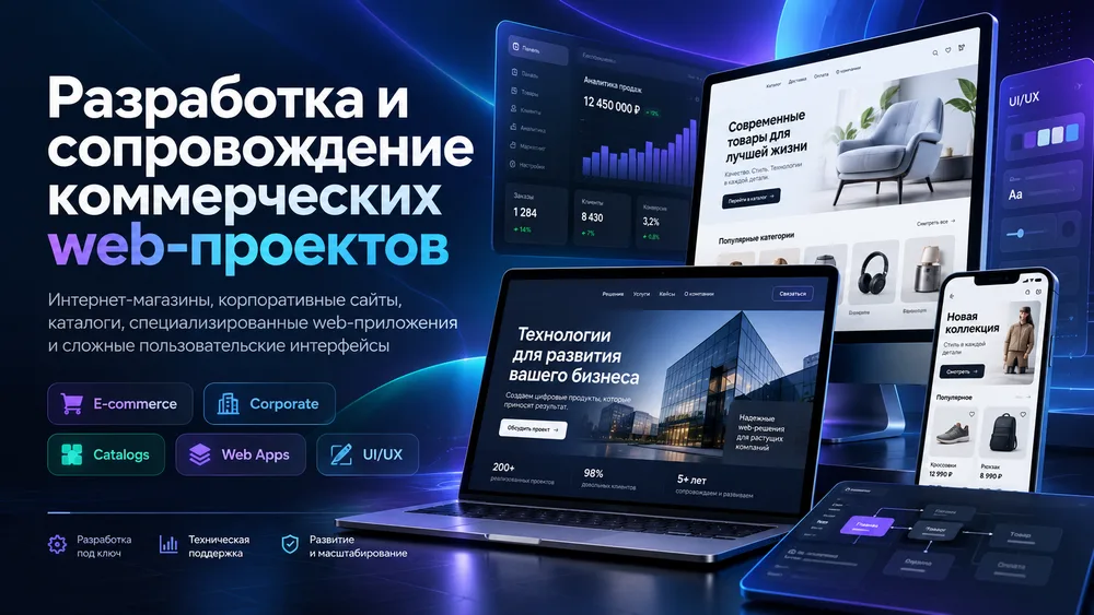 Разработка, доработка и Настройка сайта